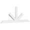 Ekena Millwork Saratoga Architectural Grade PVC Gable Bracket, 72"W x 27"H x 2"D x 4"F, 9/12 Pitch GBP072X27X0204SAR00 - alternate 1